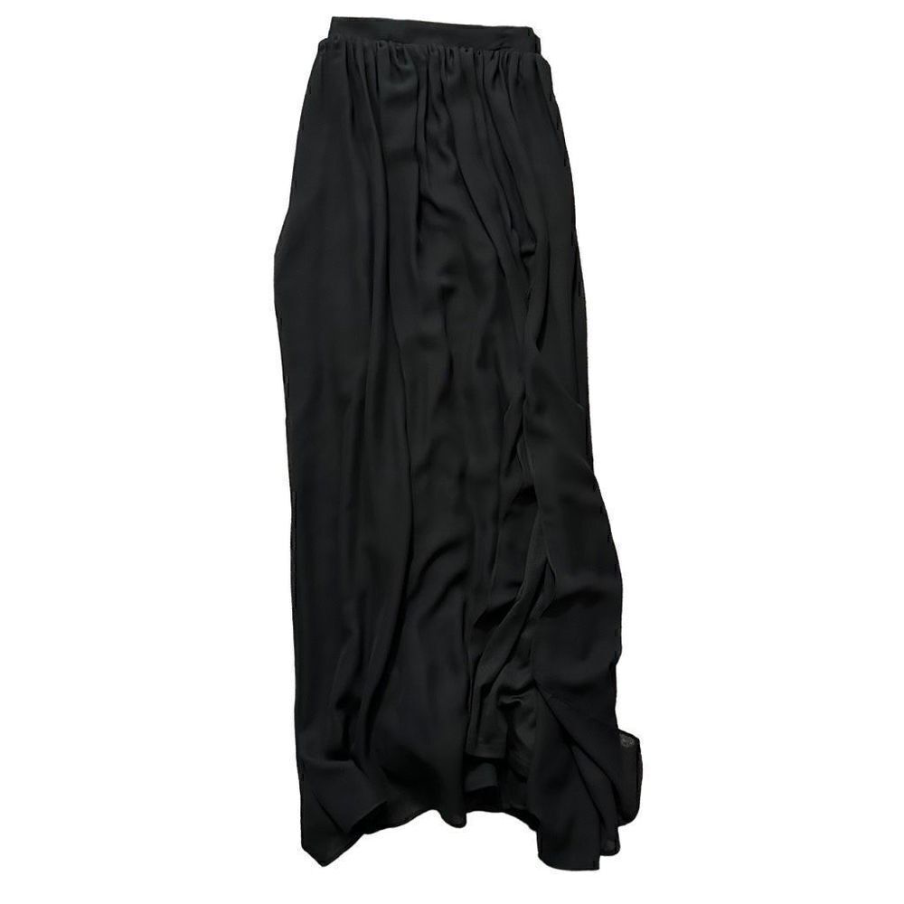 Lulus Midnight Memories Black Lace Two-Piece Maxi Dress size xs - Picture 3 of 5
